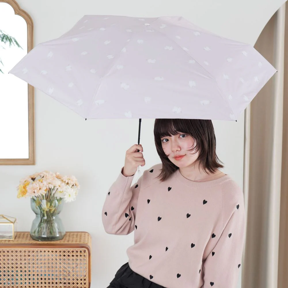 晴雨兼用 折傘 50cm ポケラ キャット 18241PK 【直送品】 返品・キャンセル・他商品と同時購入は不可 - Image 6