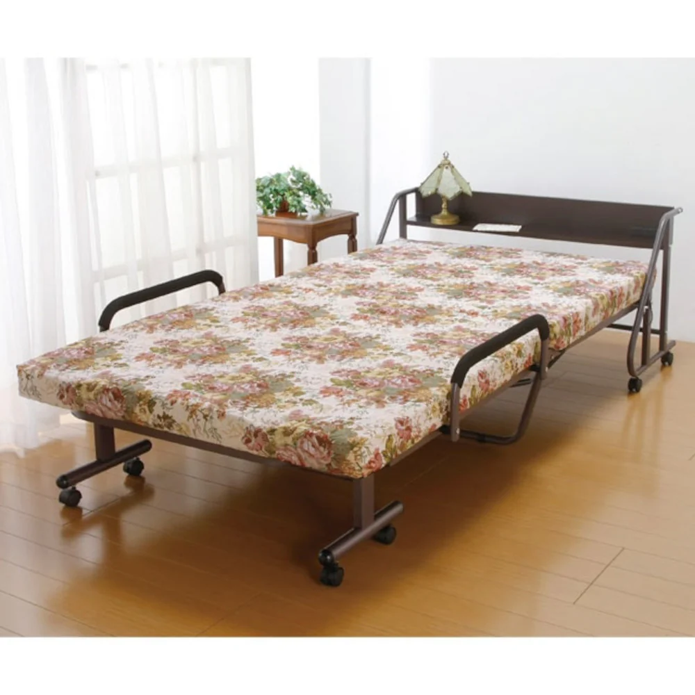 木製棚付収納式リクライニングベッド 手動 GB[0255710] 【直送品】 返品・キャンセル・他商品と同時購入は不可 - Image 2