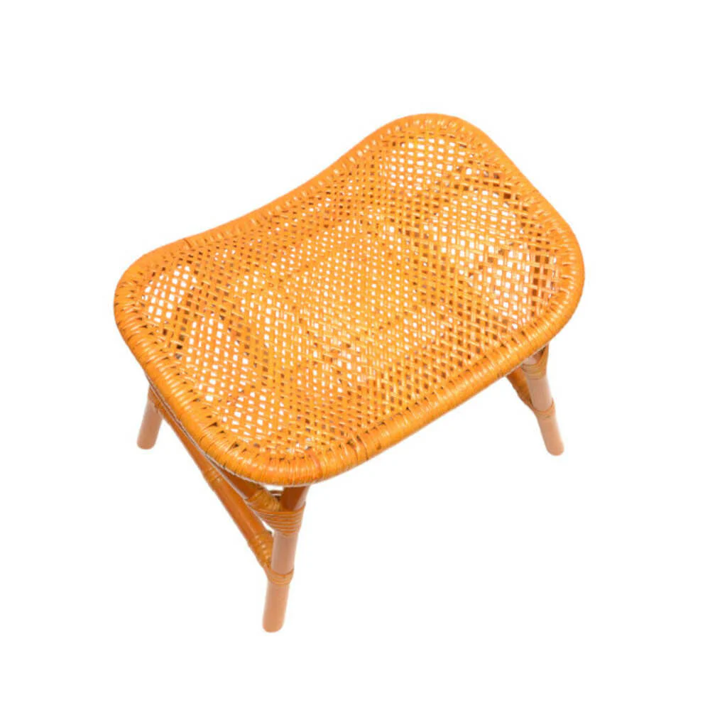 天然籐スクエアスツール[04486] 【直送品】 返品・キャンセル・他商品と同時購入は不可 - Image 3