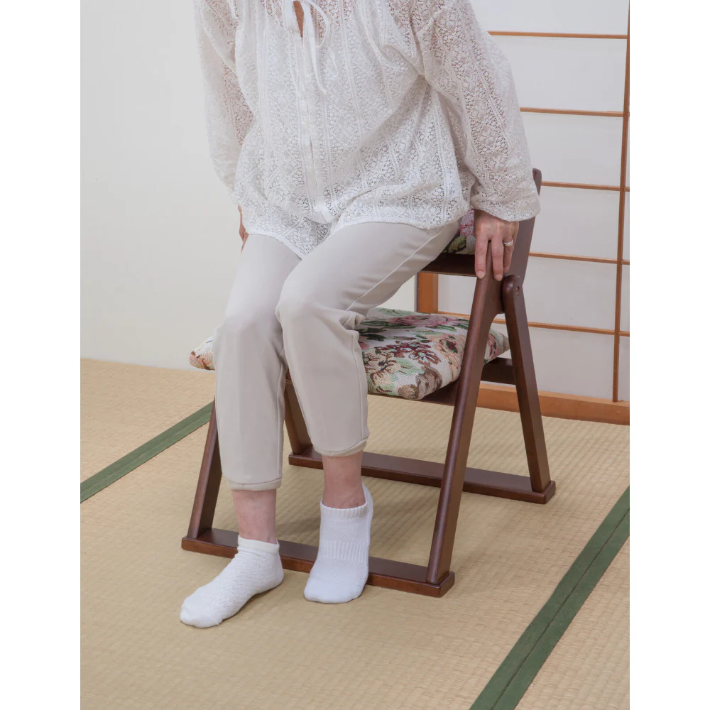 天然木和風折り畳み椅子[04490] 【直送品】 返品・キャンセル・他商品と同時購入は不可 - Image 2