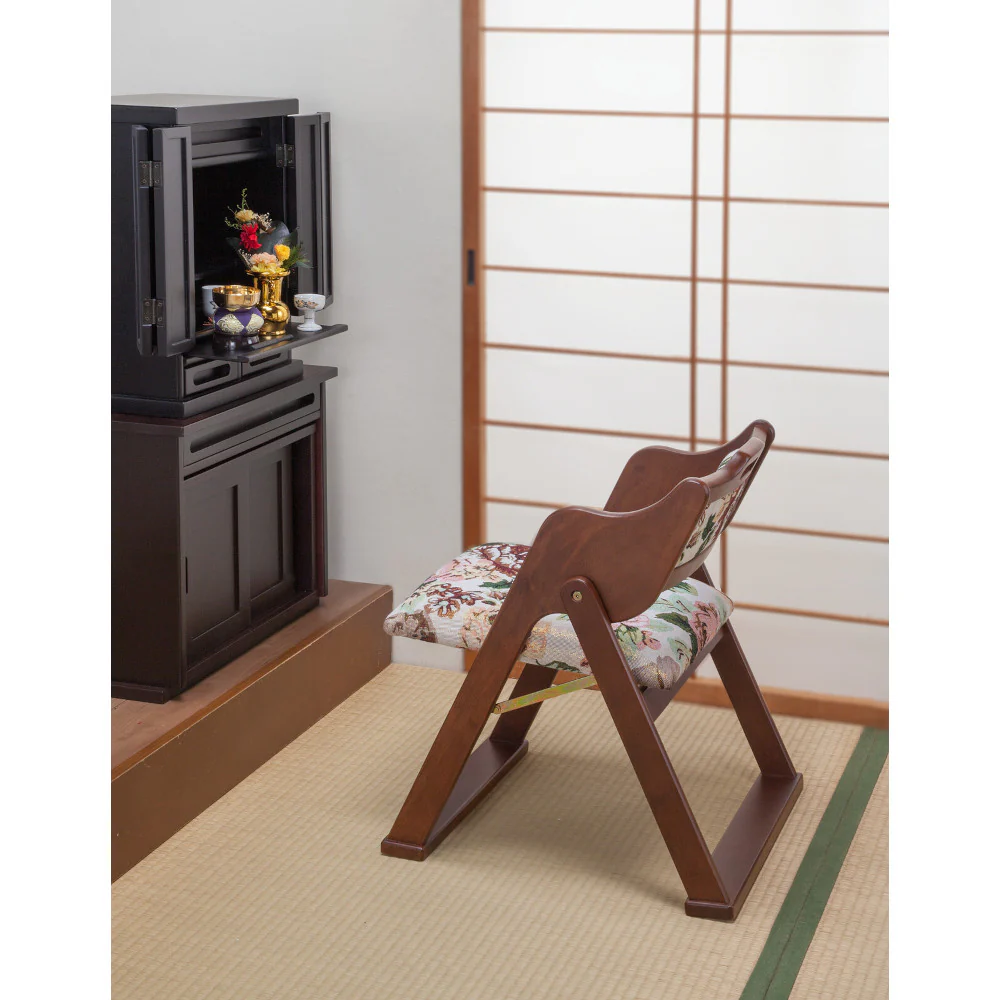 天然木和風折り畳み椅子[04490] 【直送品】 返品・キャンセル・他商品と同時購入は不可 - Image 3