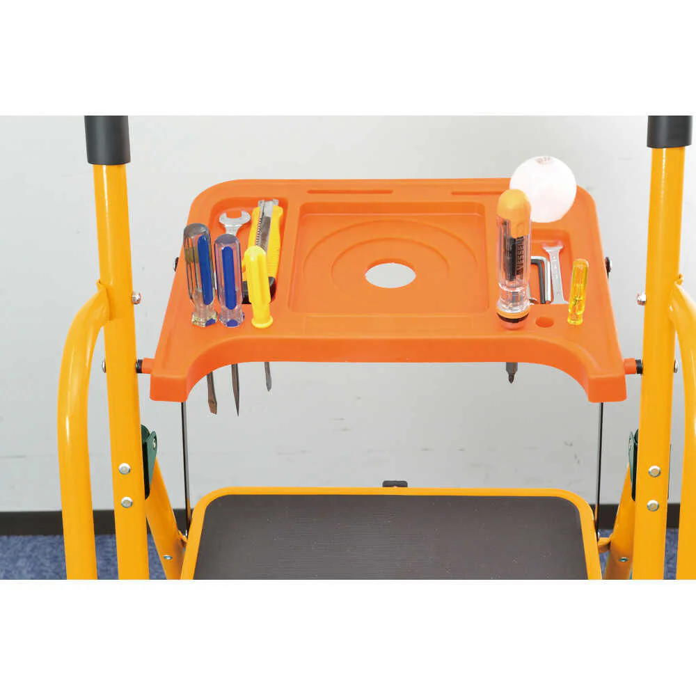 安心の両手すり付き脚立 トレー付き 3段[04633] 【直送品】 返品・キャンセル・他商品と同時購入は不可 - Image 3
