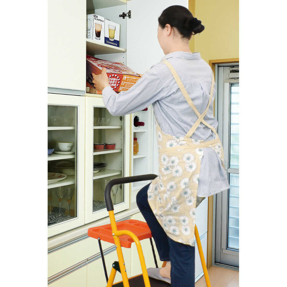 安心の両手すり付き脚立 トレー付き 3段[04633] 【直送品】 返品・キャンセル・他商品と同時購入は不可 - Image 4