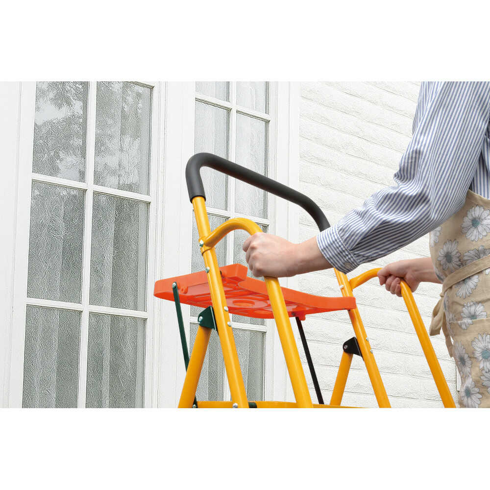 安心の両手すり付き脚立 トレー付き 4段[04634] 【直送品】 返品・キャンセル・他商品と同時購入は不可 - Image 5