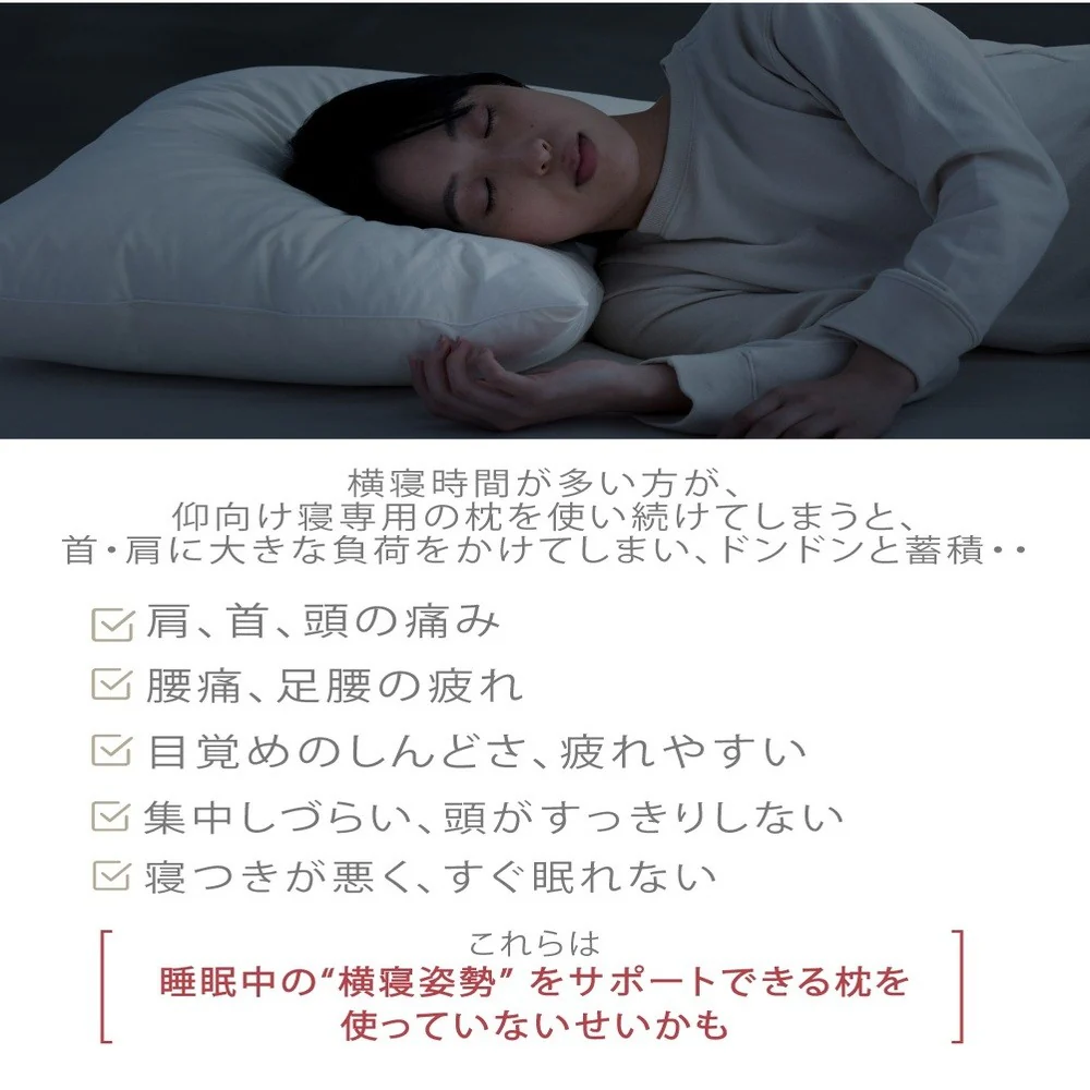 枕 横向き寝 ヨコネグプレミアム YOKONEGU Premium 【直送品】 返品・キャンセル・他商品と同時購入は不可 - Image 3
