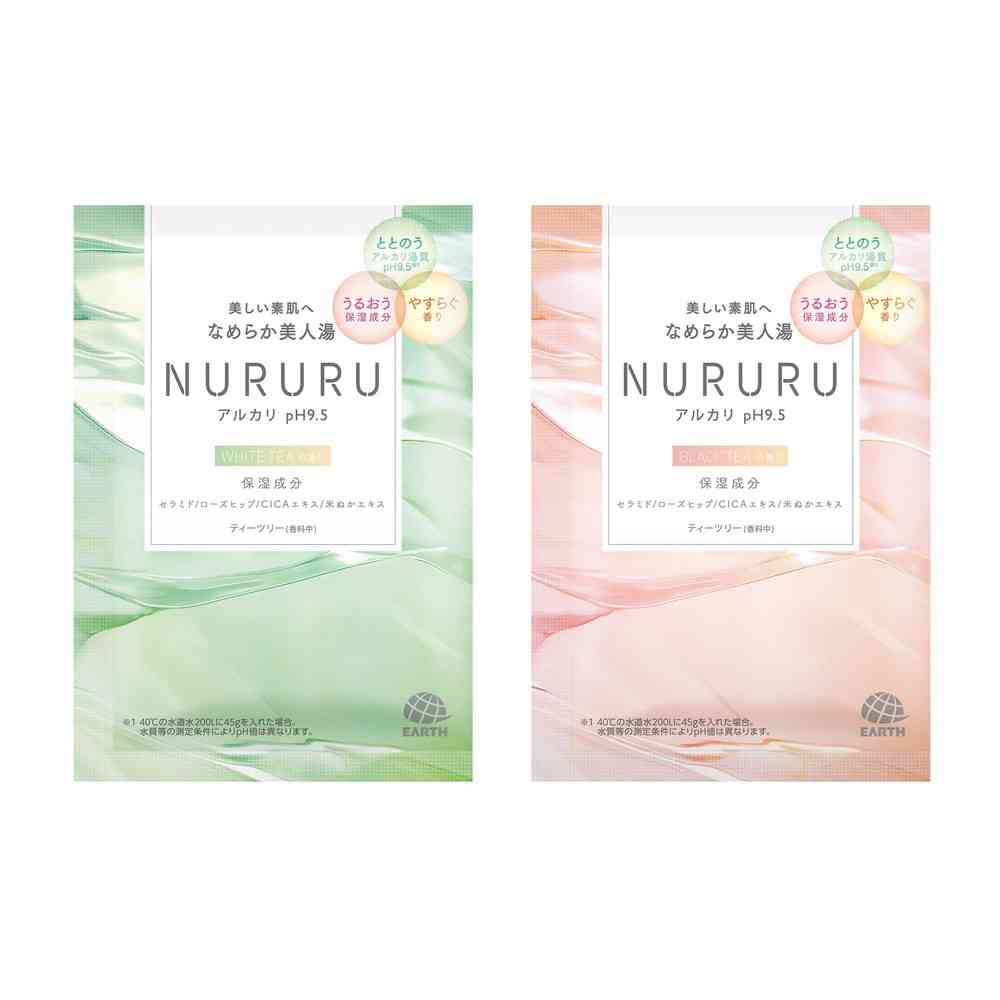 アース製薬 NURURU ヌルル ホワイトティーの香り&ブラックティーの香り 6包 - Image 2