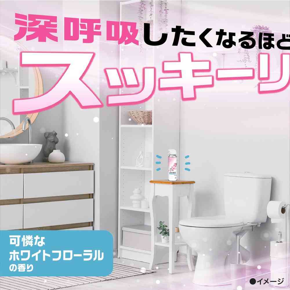 アース製薬 スッキーリエア! トイレ用 可憐なホワイトフローラル 350ml - Image 3