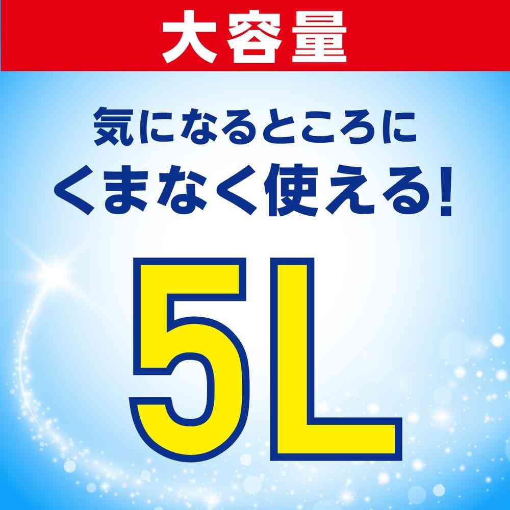 アース製薬 らくハピ アルコール除菌EX つめかえ 大容量 5L - Image 4
