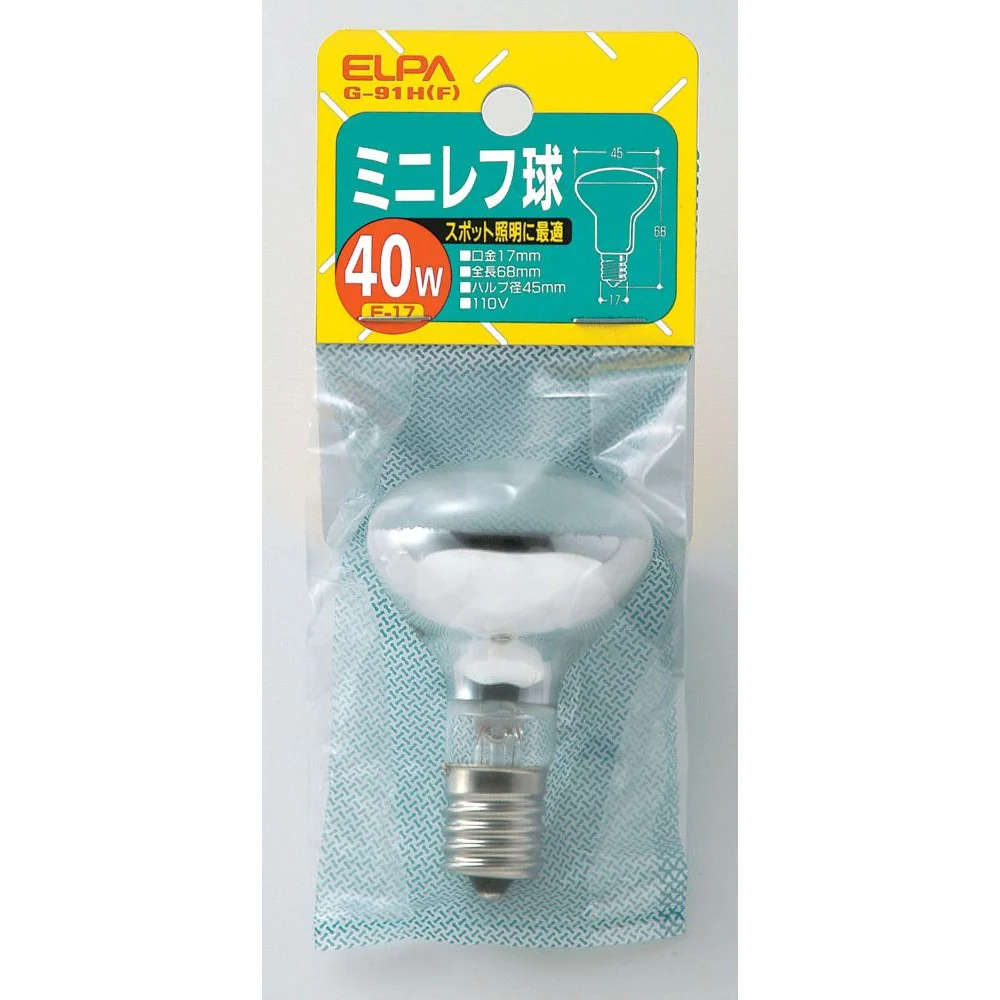 エルパ ELPA ミニレフ球 40W E17 G-91H - Image 2
