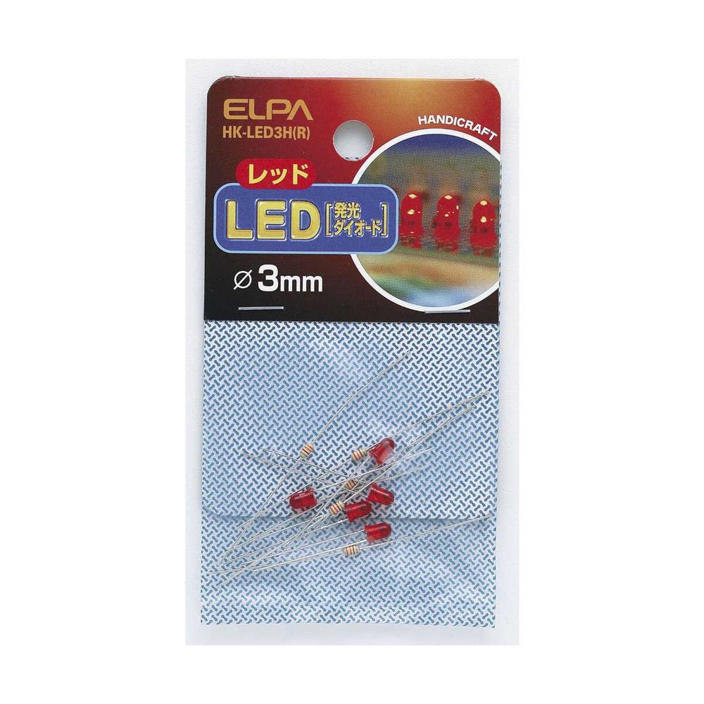 エルパ LED 3mm 赤 HK-LED3H R - Image 3