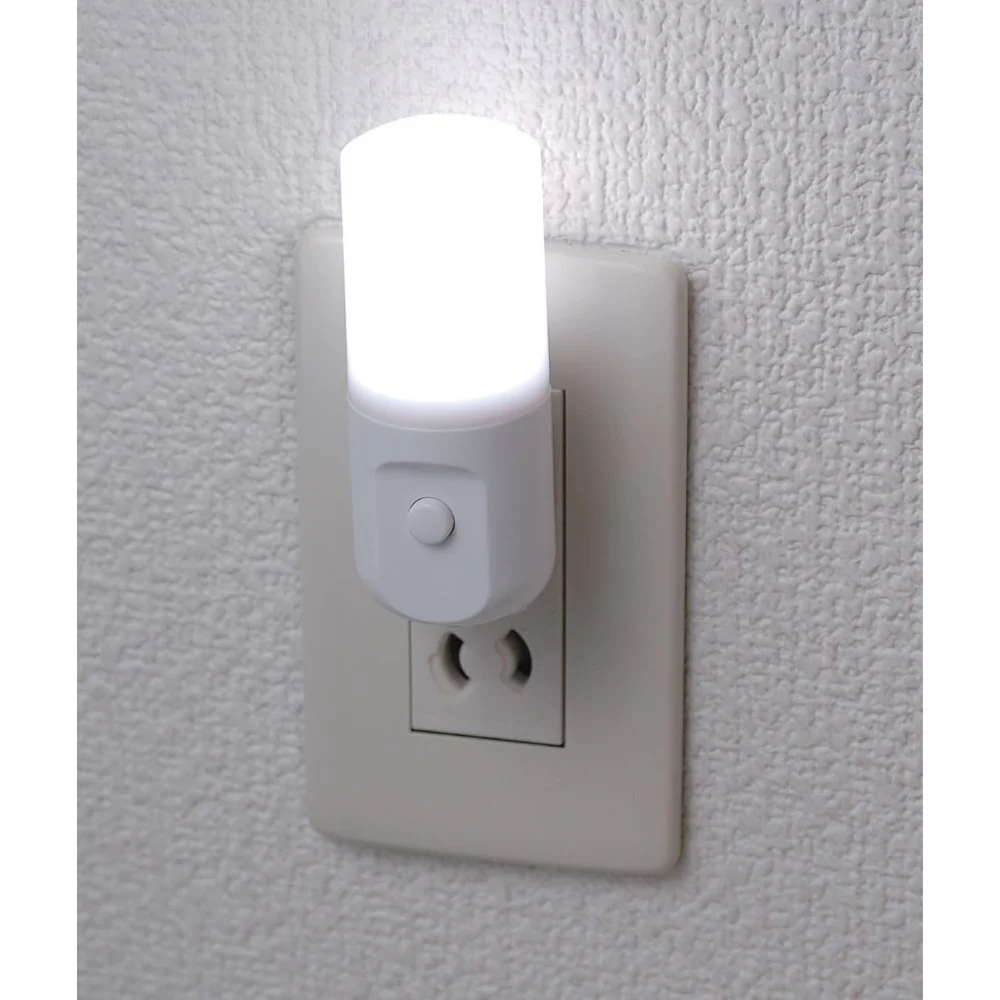 ELPA LEDナイトライト コンセント式 スイッチ式 PM-LSW1（W） 1個 - Image 2
