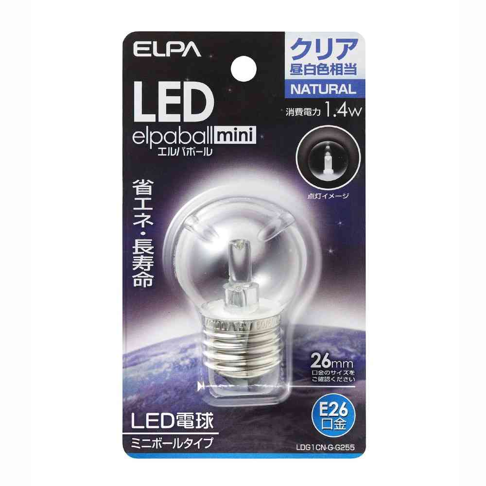 エルパ ELPA LED装飾電球 G40形 長寿命 省エネ E26 LDG1CN-G-G255 - Image 5