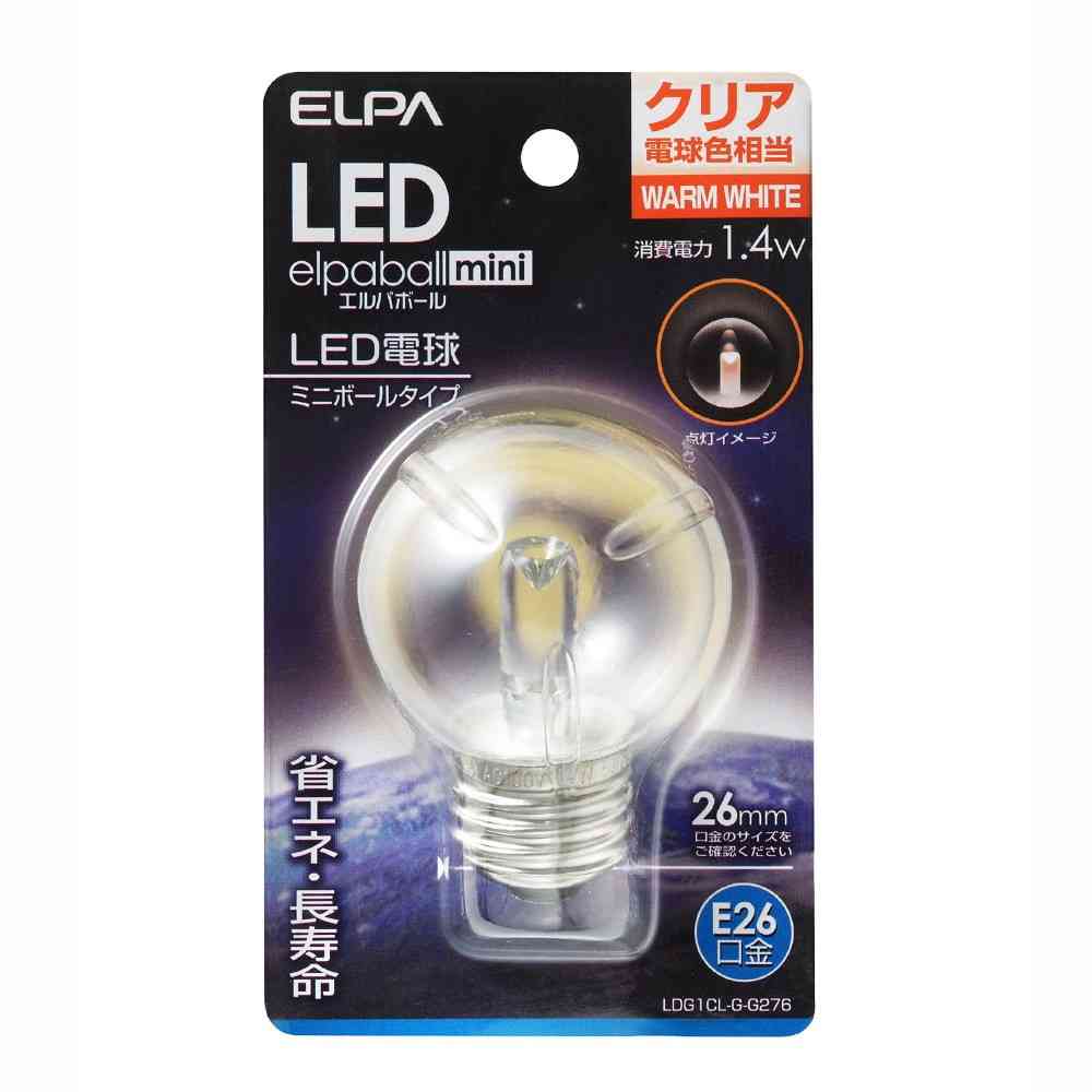 エルパ ELPA LED装飾電球 G50形 長寿命 省エネ E26 LDG1CL-G-G276 - Image 5