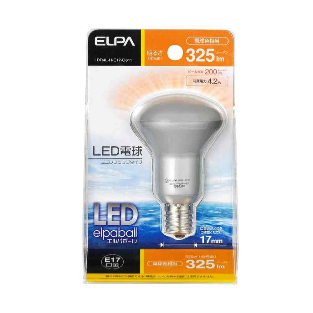 エルパ ELPA LED電球 ミニレフ形 長寿命 省エネ E17 LDR4L-H-E17-G611 - Image 5