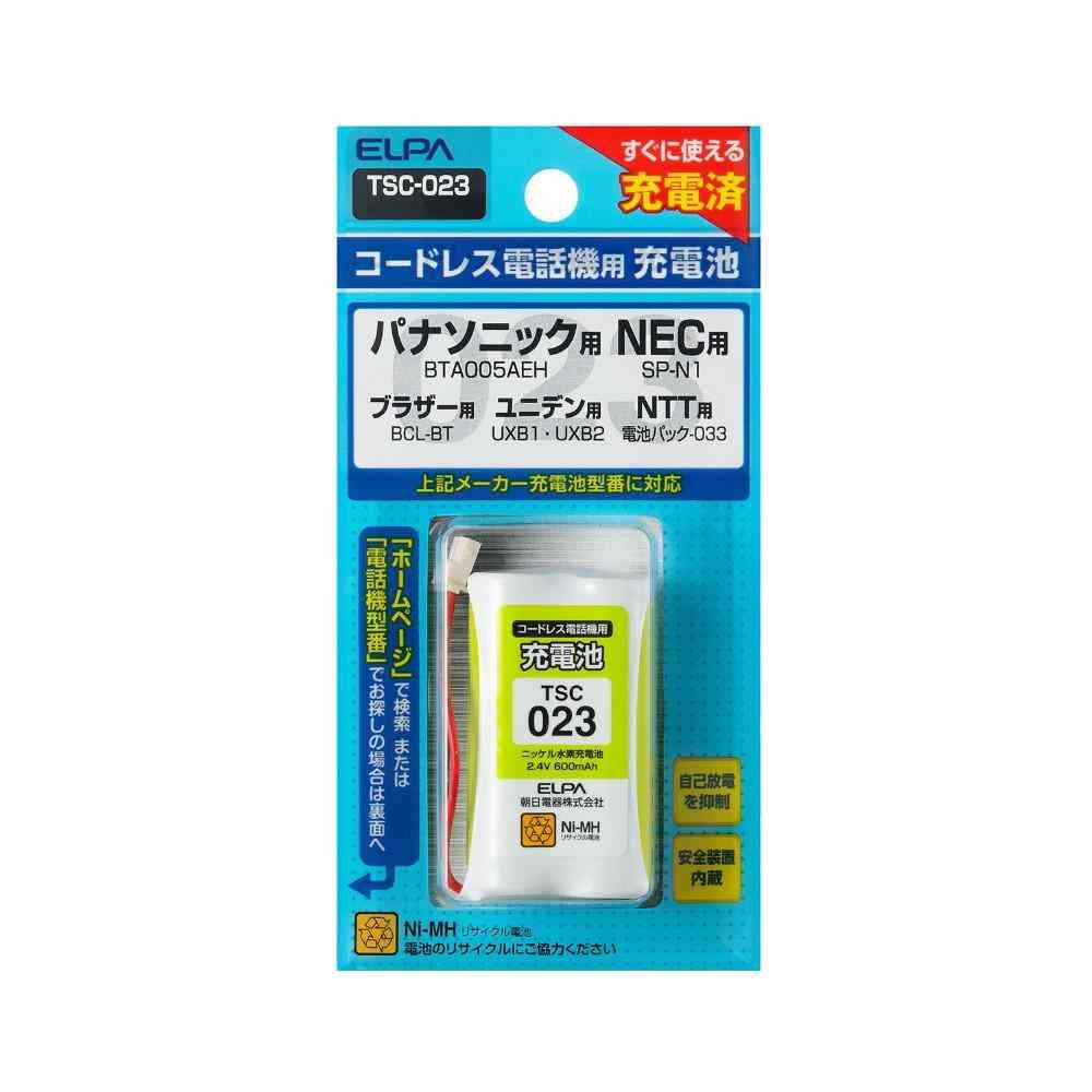 ELPA コードレス電話 子機用充電池 TSC-023 1個 - Image 2