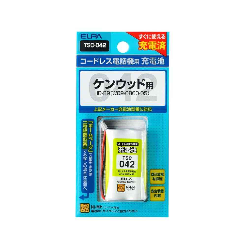 ELPA コードレス電話 子機用充電池 TSC-042 1個 - Image 2