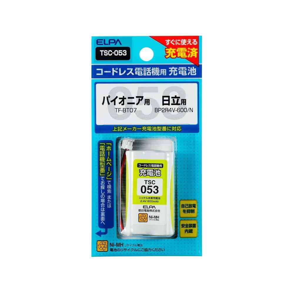 ELPA コードレス電話 子機用充電池 TSC-053 1個 - Image 2