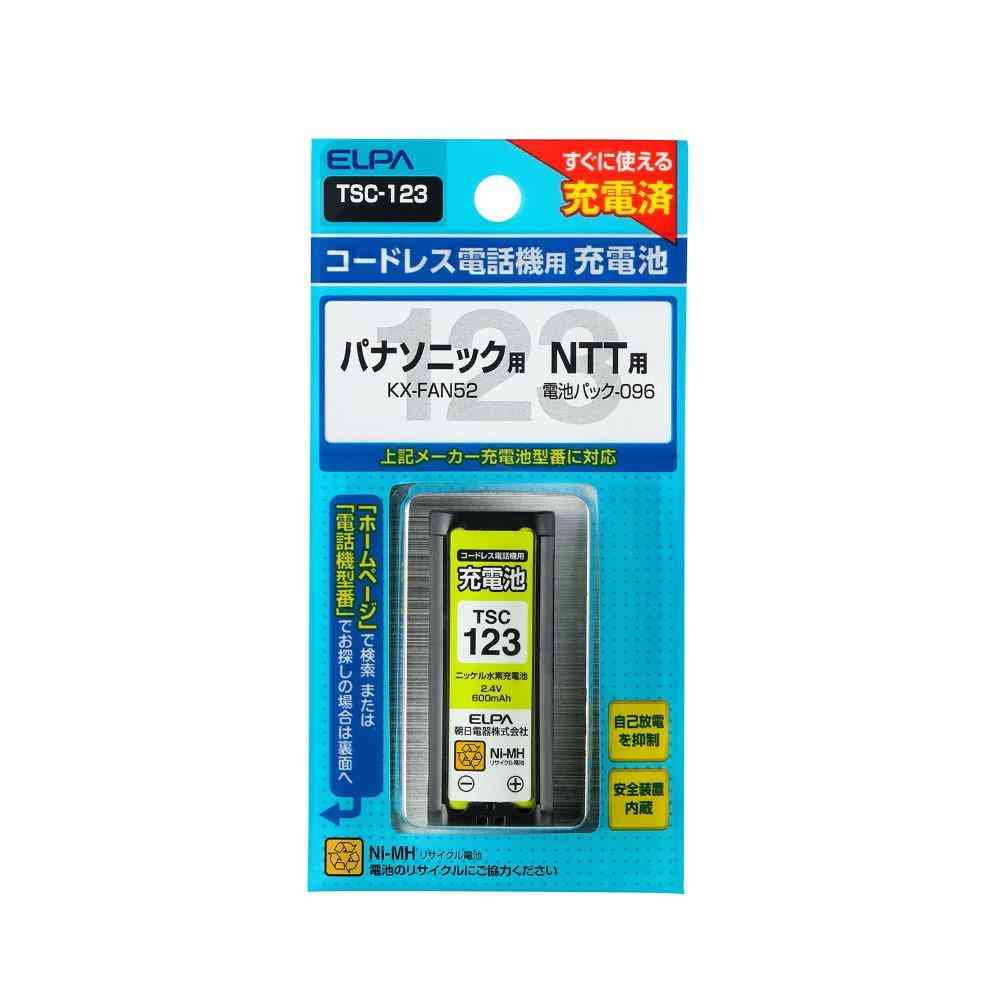 ELPA コードレス電話 子機用充電池 TSC-123 1個 - Image 2