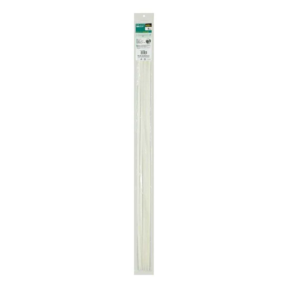 エルパ ELPA ロング結束バンド 1020mm KBL-N1020005 ホワイト 5本入
