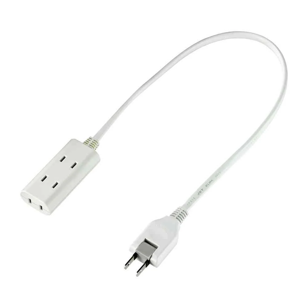 エルパ ELPA ちょっとコードタップ 3個口 0.5m WB-CT305B ホワイト - Image 2