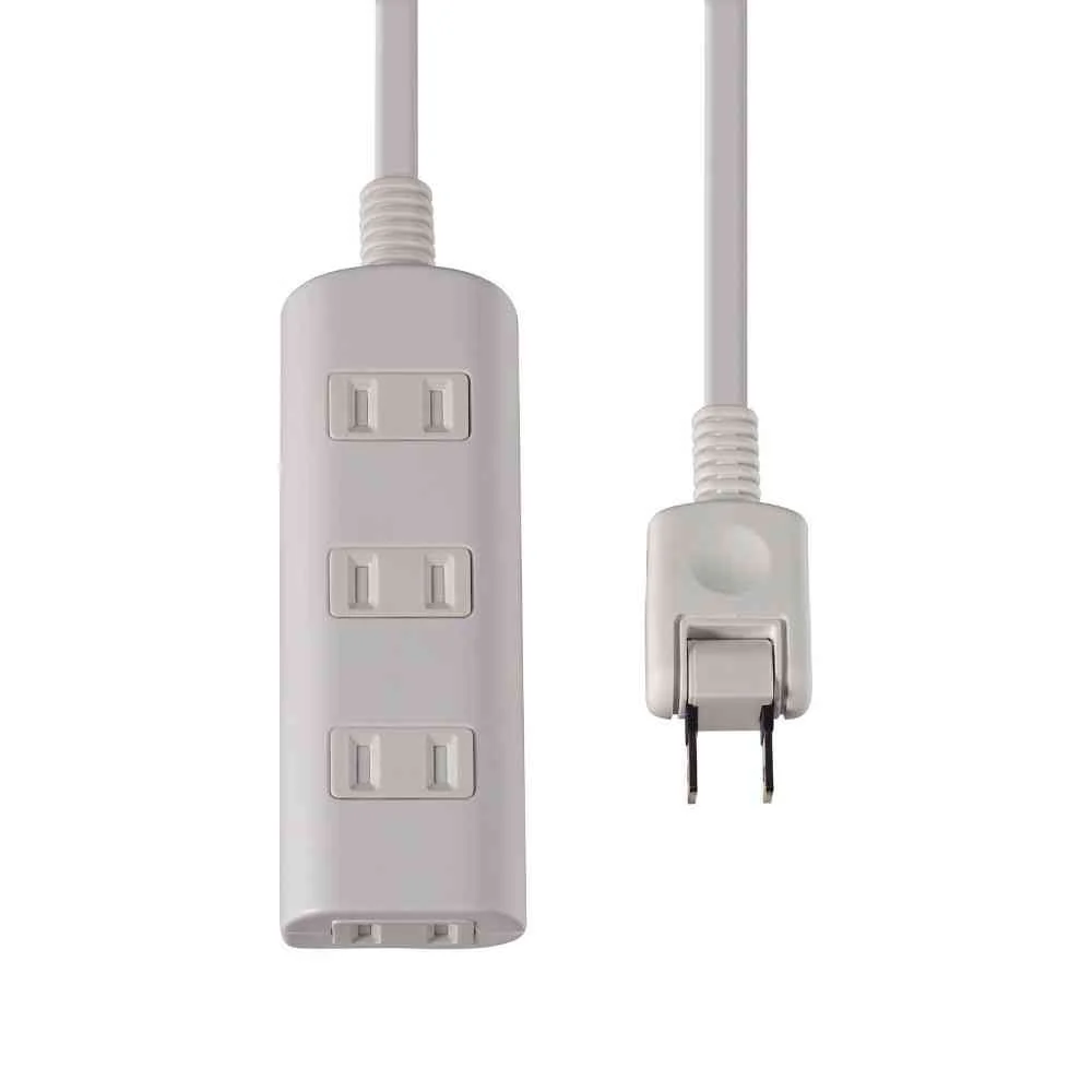 エルパ ELPA 扉付電源タップ AC 4個口 2m ホワイト WBT-N4020B - Image 2