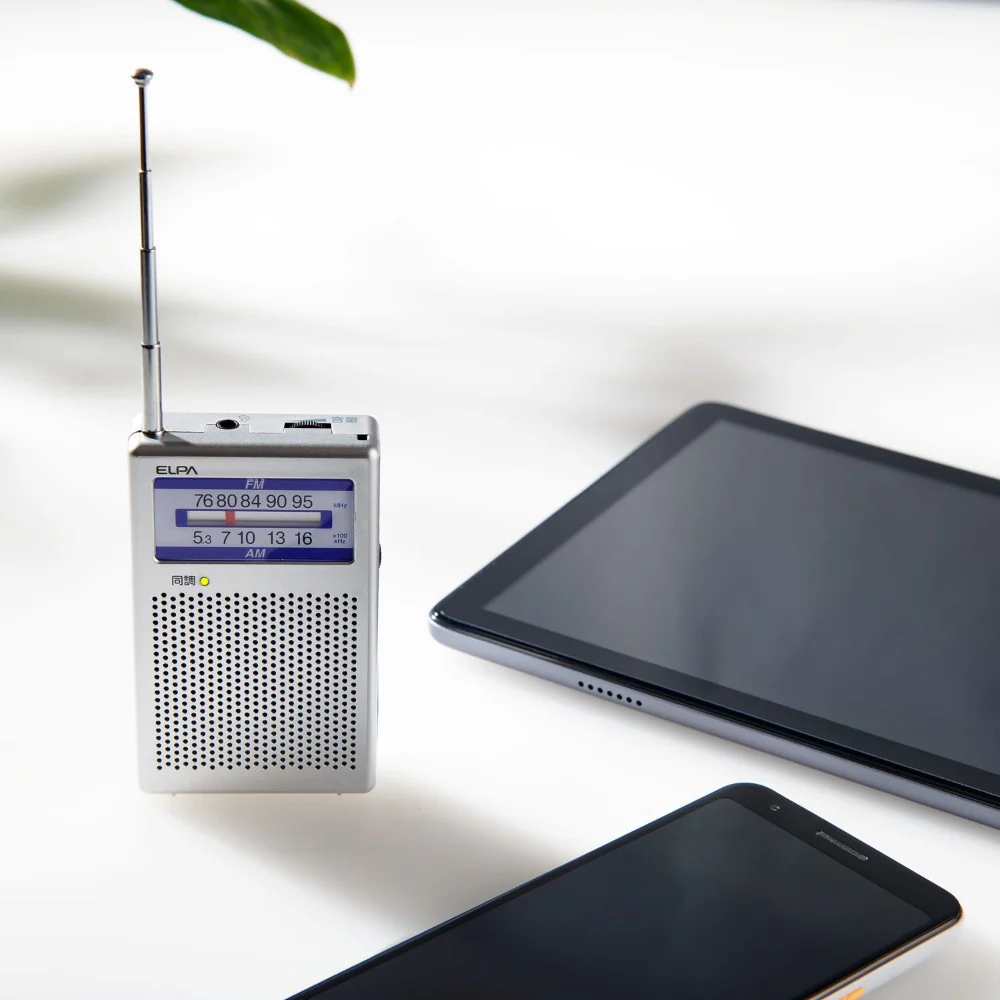 ELPA AM／FMポケットラジオ ER-P60F 1個 - Image 3