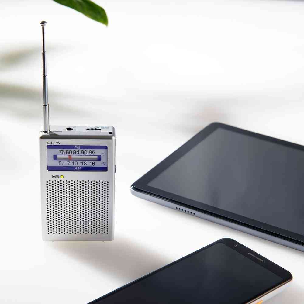 ELPA AM／FMポケットラジオ ER-P60F 1個 - Image 6