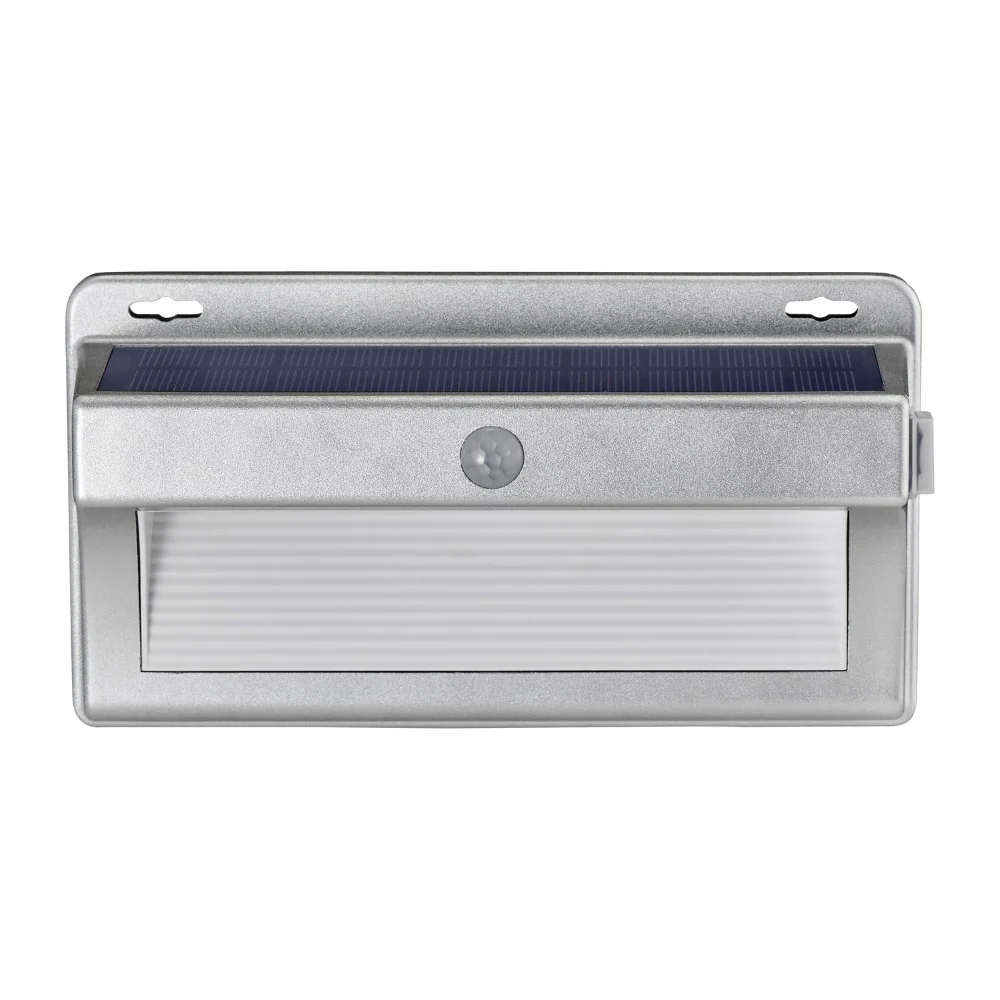 ELPA ウォールライト アルミ薄型 ソーラー充電式 ESL-KA400SL 1個 - Image 2