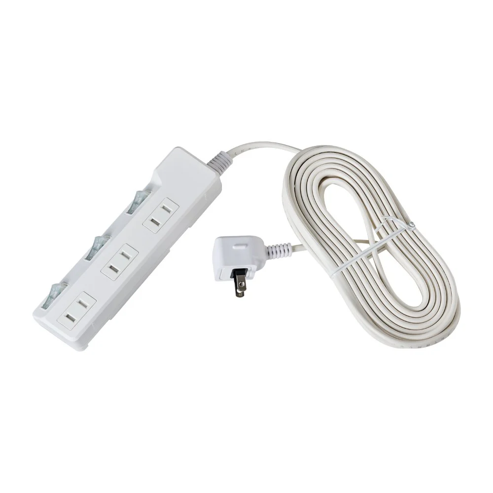 エルパ ELPA 耐雷スイッチ付タップ 3個口5M WLK-35S ホワイト - Image 6