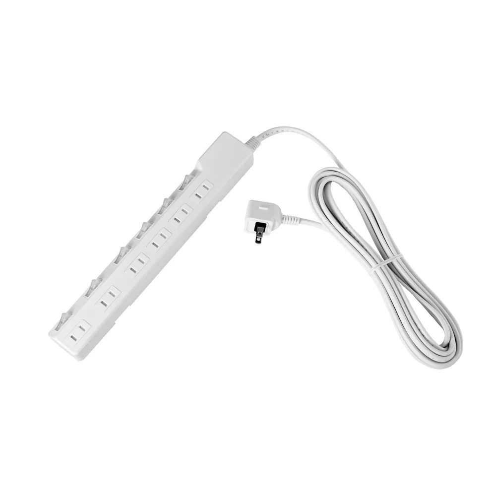 エルパ ELPA ブレーカー付耐雷スイッチ付タップ 6個口5M WLK-65B ホワイト - Image 2