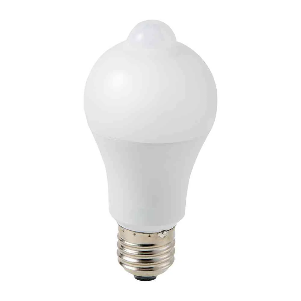 朝日電器 エルパ ELPA 人感センサー付LED電球 40W 電球色相当 LDA5L-G-G5108PIR - Image 3