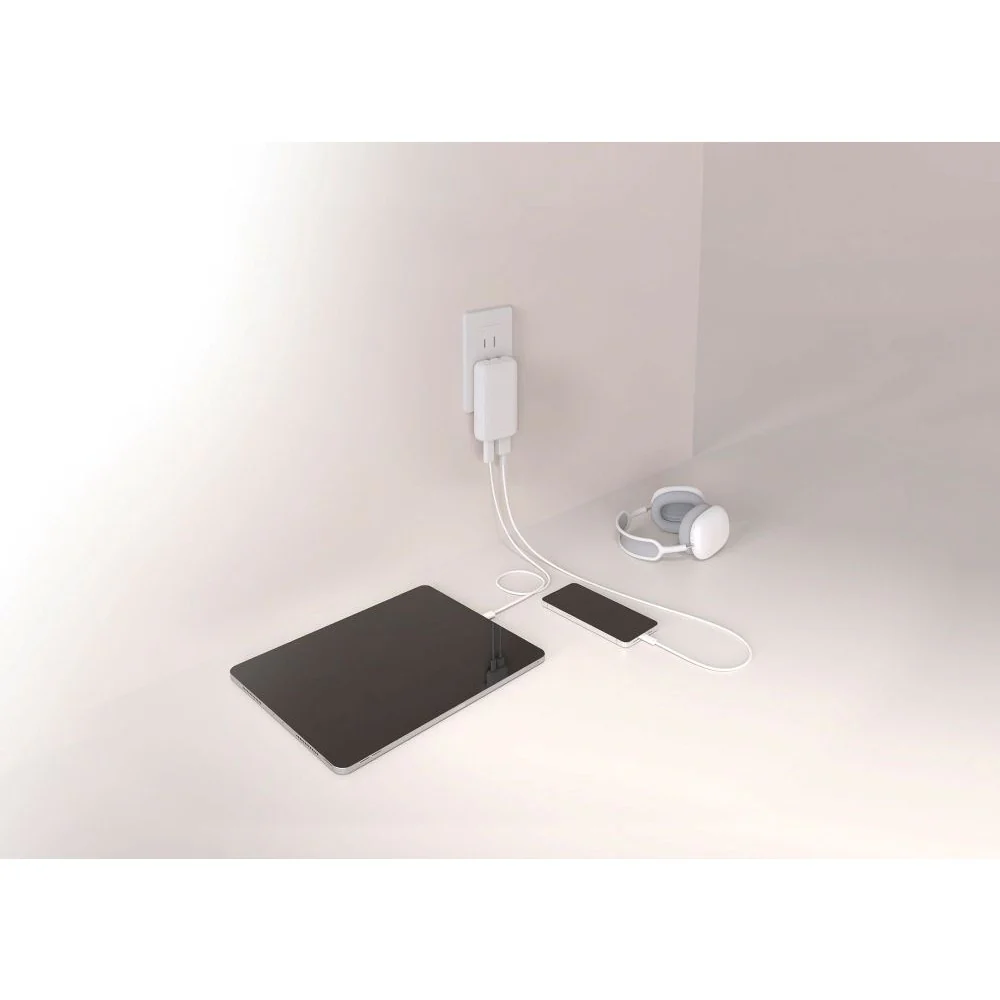 エルパ ELPA フラットUSBアダプター PD30W UC-23B ホワイト - Image 4