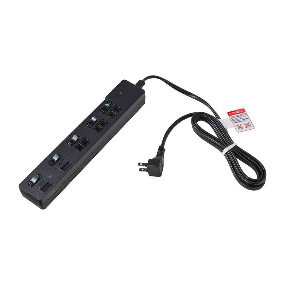 エルパ ELPA SW付USBタップ2m黒 WLK-3222SUC（BK） - Image 2