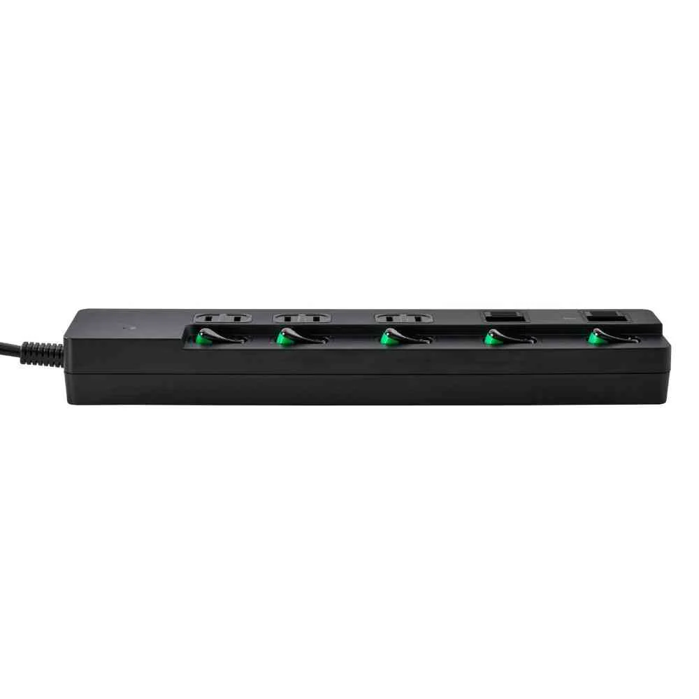 エルパ ELPA SW付USBタップ2m黒 WLK-3222SUC（BK） - Image 4