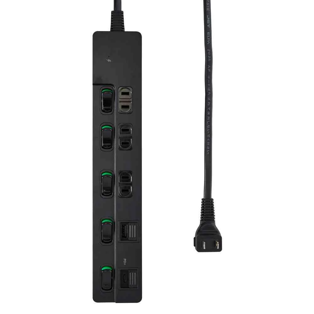 エルパ ELPA SW付USBタップ3m黒 WLK-3223SUC(BK) - Image 3