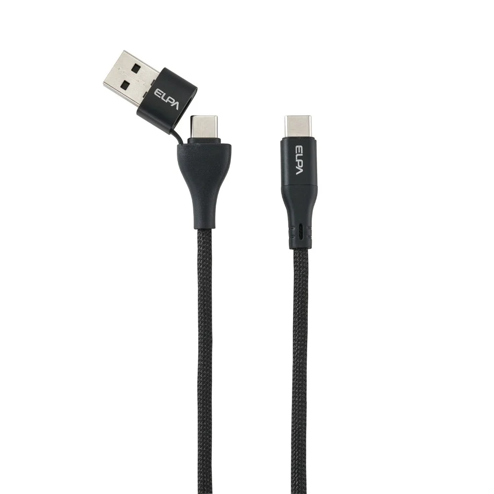 エルパ ELPA マグネットUSBケーブル ラウンド A＆CtoC MCA-ACC1060 - Image 4