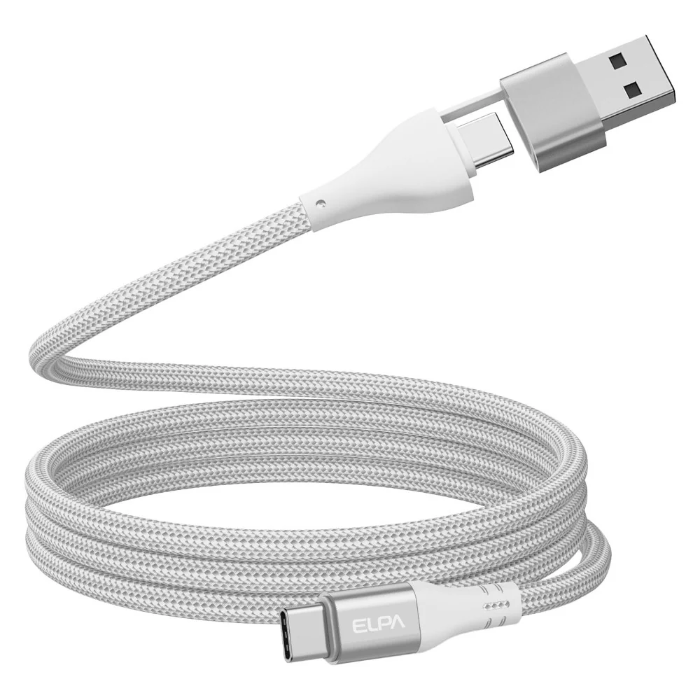 エルパ ELPA マグネットUSBケーブル ラウンド A&CtoC MCA-ACC1060 - Image 3
