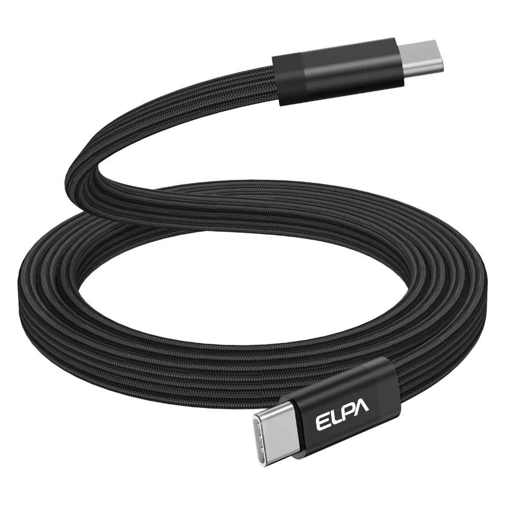 エルパ ELPA マグネットUSBケーブル フラット CtoC MCA-FCC1060 - Image 3