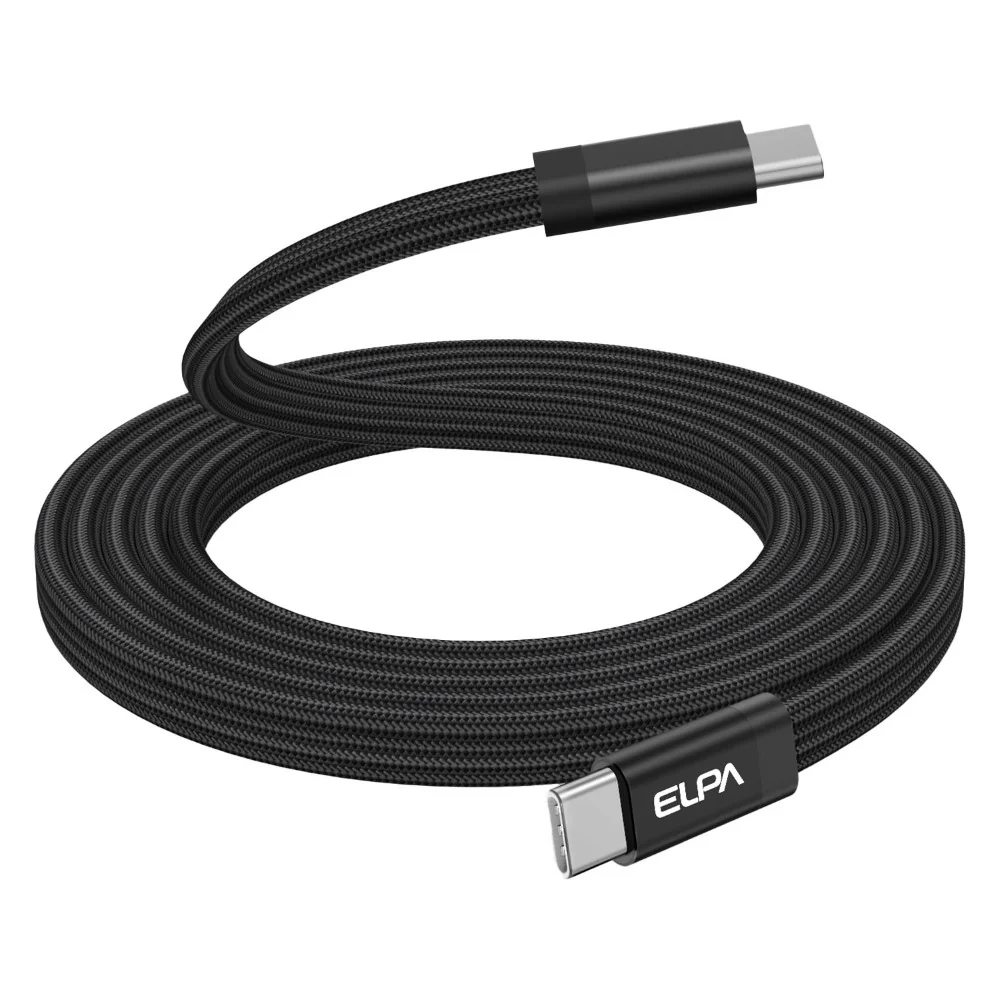 エルパ ELPA マグネットUSBケーブル フラット CtoC MCA-FCC1560 - Image 3