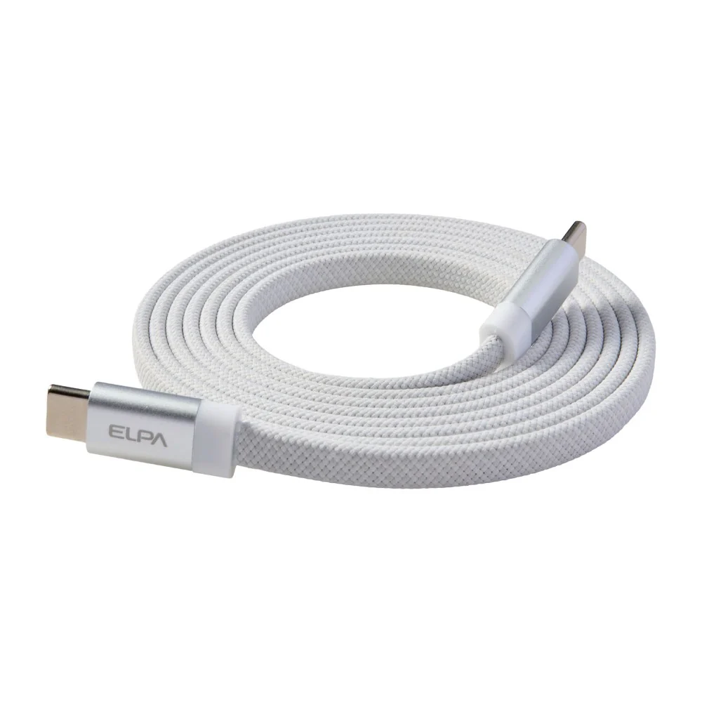 エルパ ELPA マグネットUSBケーブル フラット CtoC MCA-FCC1560 - Image 2