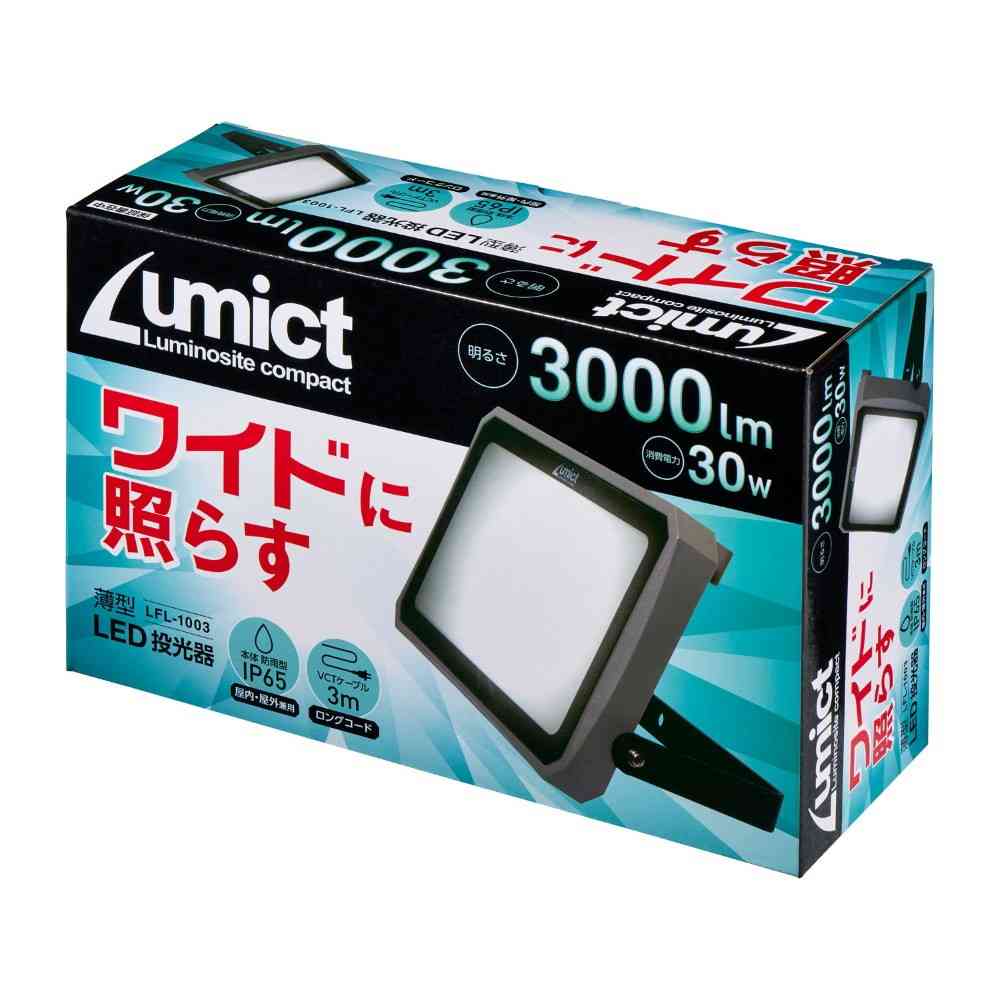 エルパ ELPA AC式投光器 3000LM LFL-1003 - Image 2
