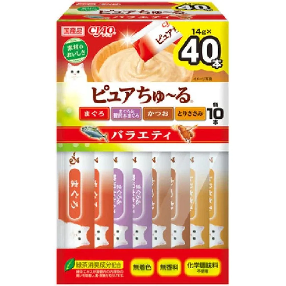 ピュアちゅーる（BOX）バラエティ 14g×40P - Image 3