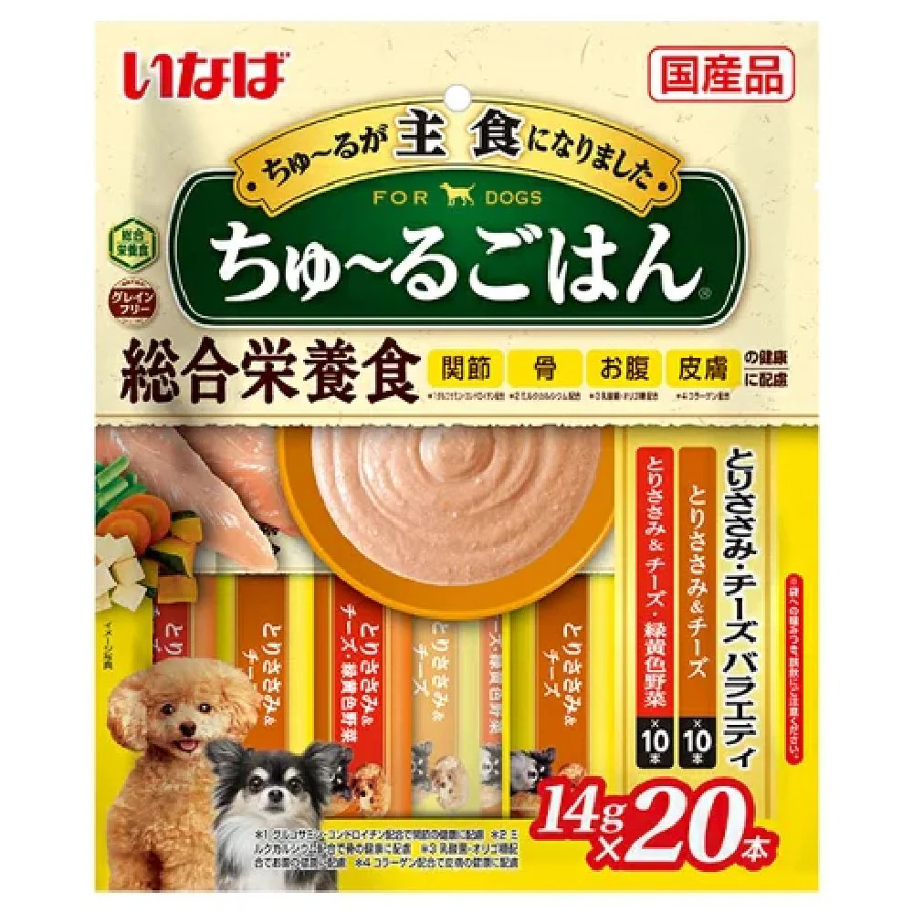 いなばちゅーるごはんとりささみ・チーズバラエティ 14g×20P - Image 3