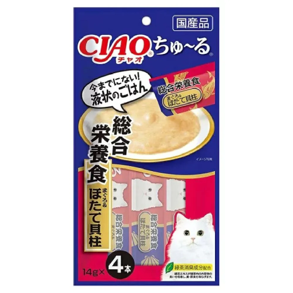 ちゅーる総合栄養食まぐろ＆ほたて貝柱 14g×4P - Image 3