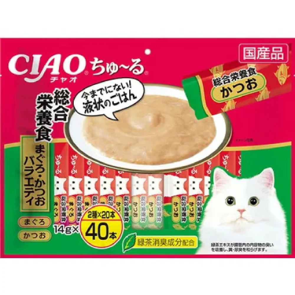 ちゅーる総合栄養食まぐろ・かつおバラエティ 14g×40P - Image 3