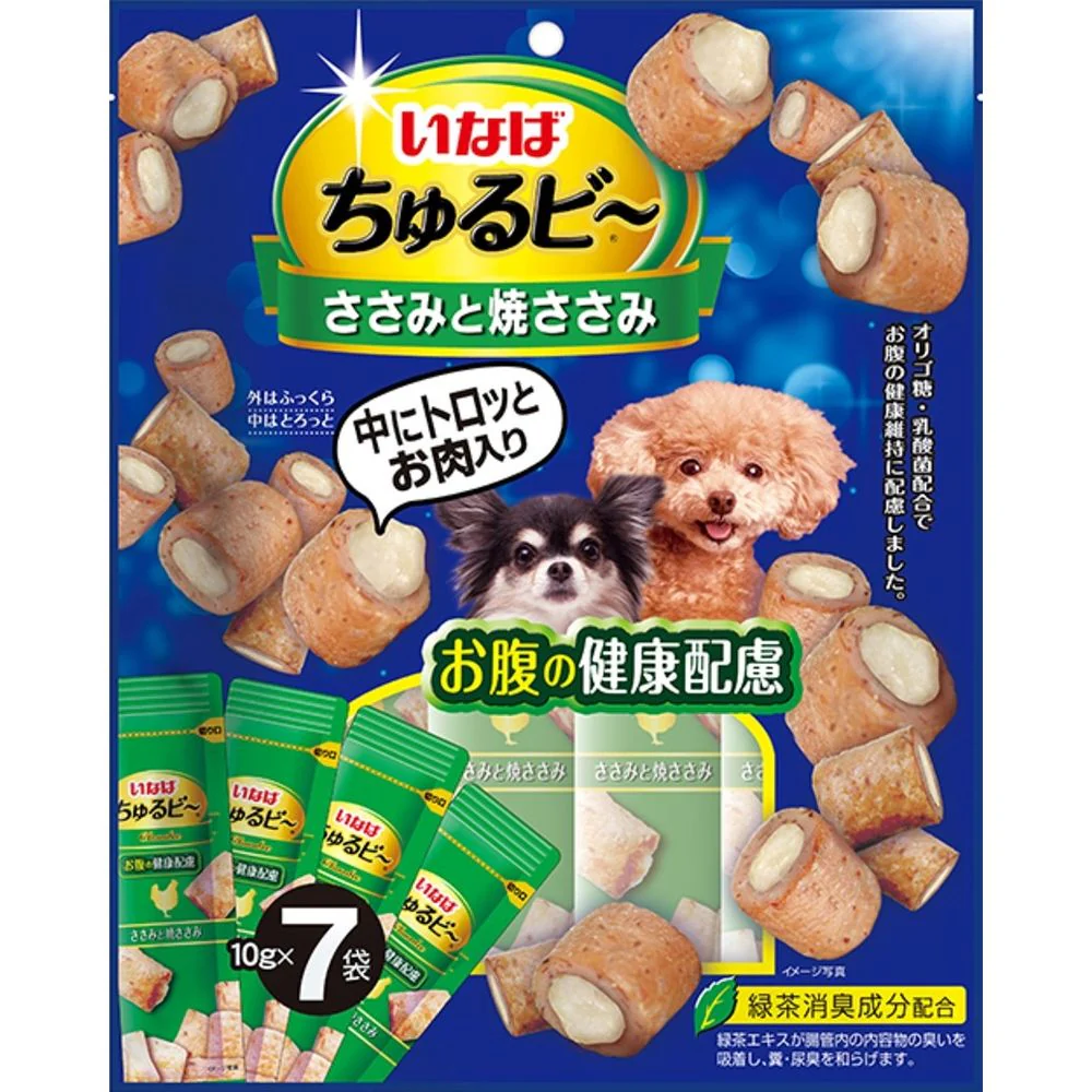 いなばペットフード いなば ちゅるビー ささみと焼ささみ お腹の健康配慮 10g×7袋