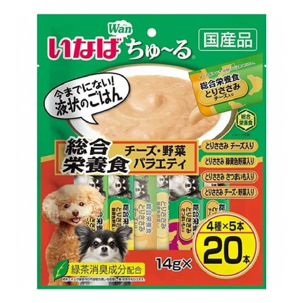 いなばちゅーる総合栄養食チーズ・野菜バラエティ 14g×20P - Image 3