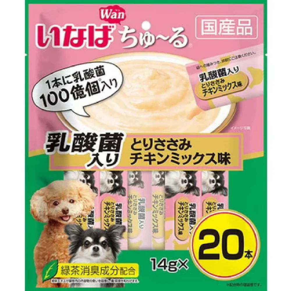 いなばちゅーる乳酸菌入りとりささみチキンミックス味 14g×20P - Image 3