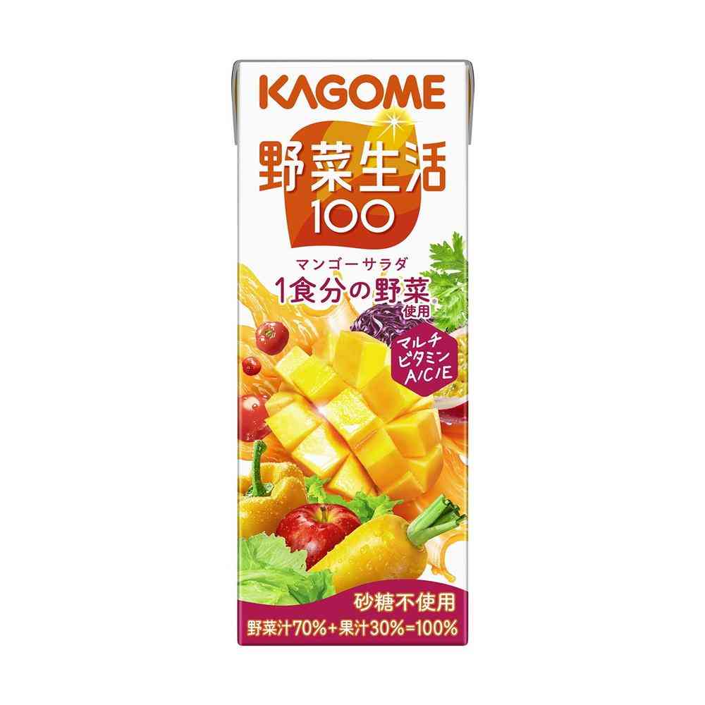 ◆カゴメ 野菜生活 100 マンゴーサラダ 200ml - Image 4