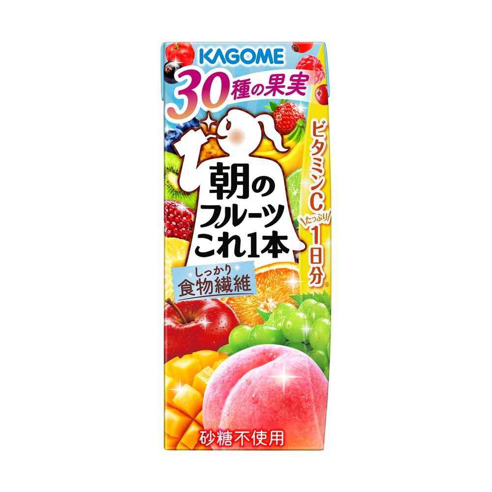 ◆カゴメ 朝のフルーツこれ一本 200ml - Image 4